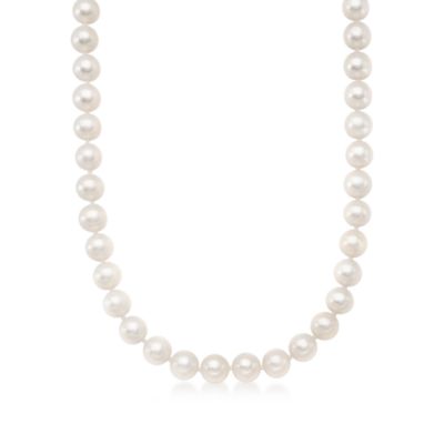 7-7.5mm Pearl Necklace With 14kt Yellow Gold Clasp &mdash; Alt Image 1