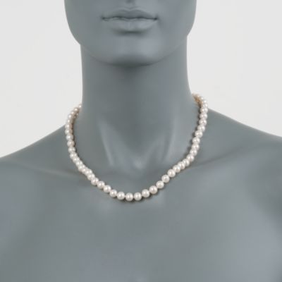 7-7.5mm Pearl Necklace With 14kt Yellow Gold Clasp &mdash; Alt Image 3