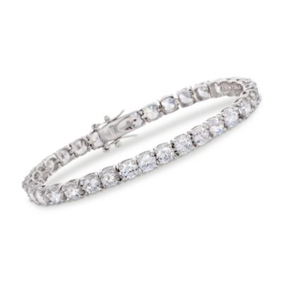 14.85 ct. t.w. CZ Tennis Bracelet in Sterling Silver &mdash; Alt Image 1