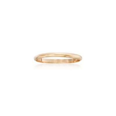 14kt Yellow Gold Child's Band Ring. Size 1 &mdash; Alt Image 1