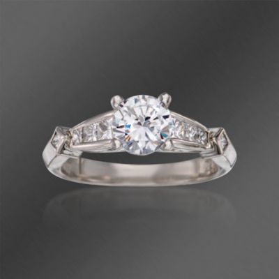Scott Kay .50 ct. t.w. Diamond Engagement Ring Setting In Platinum &mdash; Alt Image 1