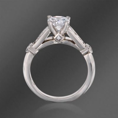 Scott Kay .50 ct. t.w. Diamond Engagement Ring Setting In Platinum &mdash; Alt Image 4