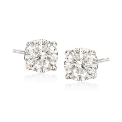 1.50 ct. t.w. Diamond Stud Earrings In 14kt White Gold &mdash; Alt Image 1