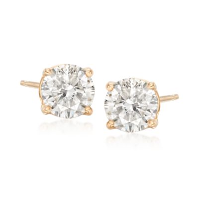 1.50 ct. t.w. Round Diamond Stud Earrings In 14kt Yellow Gold &mdash; Alt Image 1