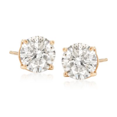 2.00 ct. t.w. Round Diamond Stud Earrings In 14kt Yellow Gold &mdash; Alt Image 1