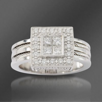 Charriol .60 ct. t.w. Diamond Ring In 18kt White Gold  &mdash; Alt Image 1