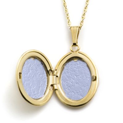 14kt Yellow Gold Locket Necklace. 18" &mdash; Alt Image 2