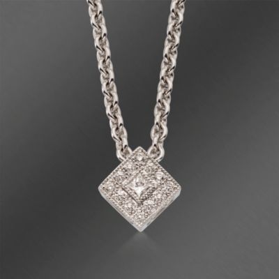 Charriol .23 ct. t.w. Diamond Pendant Necklace in 18kt White Gold &mdash; Alt Image 1