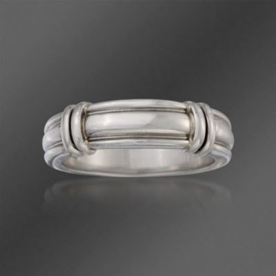 Scott Kay Bridal Men's Platinum Wedding Ring With Twin Bridges. Size 9 &mdash; Alt Image 1