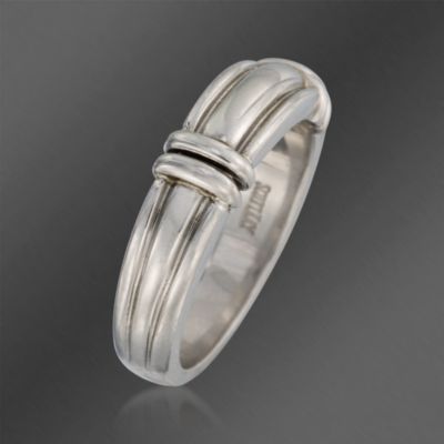 Scott Kay Bridal Men's Platinum Wedding Ring With Twin Bridges. Size 9 &mdash; Alt Image 2