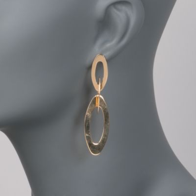 Roberto Coin "Chic & Shine" 18kt Yellow Gold Earrings With Ruby &mdash; Alt Image 2