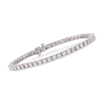 5.00 ct. t.w. Square Diamond Tennis Bracelet in 14kt White Gold. 7" &mdash; Alt Image 1
