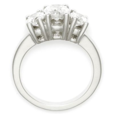 1.50 ct. t.w. Round Diamond 3-Stone Ring In Platinum. Size 6 &mdash; Alt Image 2
