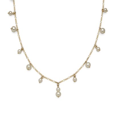 4.25-5mm Pearl Necklace in 14kt Yellow Gold. 16" &mdash; Alt Image 1