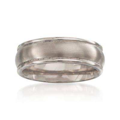 Men's 6.5mm Titanium Wedding Ring &mdash; Alt Image 1