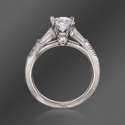 Scott Kay .58 ct. t.w. Diamond Engagement Ring Setting in Platinum &mdash; Alt Image 4