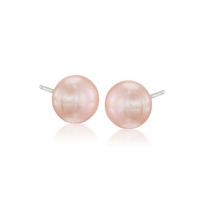 Three Pairs of 8-8.5mm Multicolored Cultured Pearl Earrings in Sterling Silver &mdash; Alt Image 4
