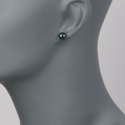 Three Pairs of 8-8.5mm Multicolored Cultured Pearl Earrings in Sterling Silver &mdash; Alt Image 2