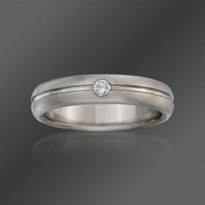 Scott Kay .10 Carat Diamond Men's Wedding Ring In Platinum &mdash; Alt Image 1