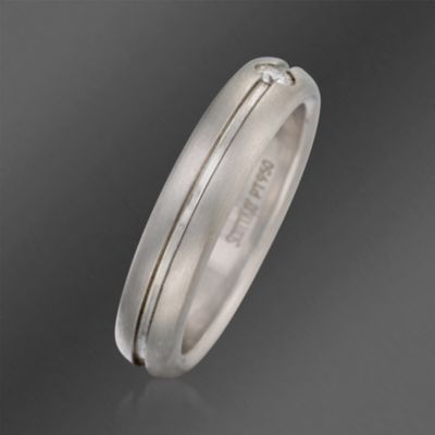 Scott Kay .10 Carat Diamond Men's Wedding Ring In Platinum &mdash; Alt Image 2