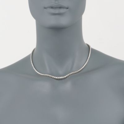 10.00 ct. t.w. Diamond Tennis Necklace In 18kt White Gold. 16" &mdash; Alt Image 2