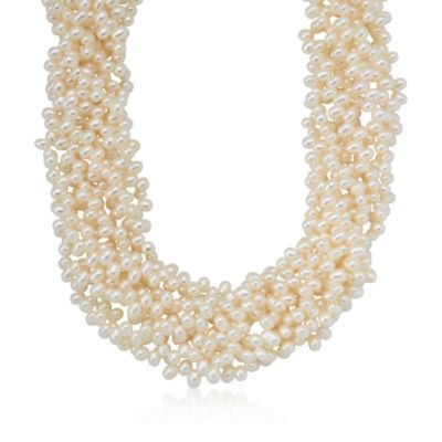 4-4.5mm Cultured Pearl Torsade Necklace With Sterling Silver Clasp &mdash; Alt Image 1