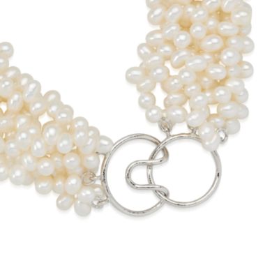 4-4.5mm Cultured Pearl Torsade Necklace With Sterling Silver Clasp &mdash; Alt Image 6