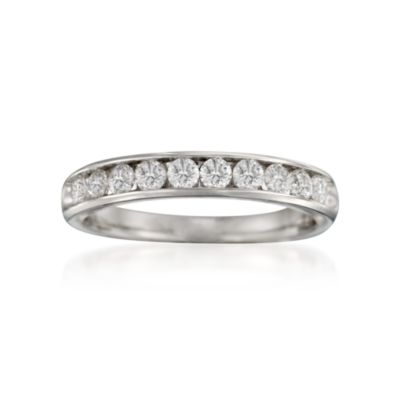.75 ct. t.w. 10-Stone Diamond Wedding Ring In 14kt White Gold &mdash; Alt Image 1