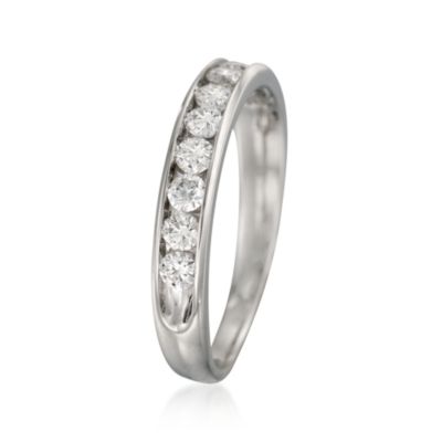 .75 ct. t.w. 10-Stone Diamond Wedding Ring In 14kt White Gold &mdash; Alt Image 3