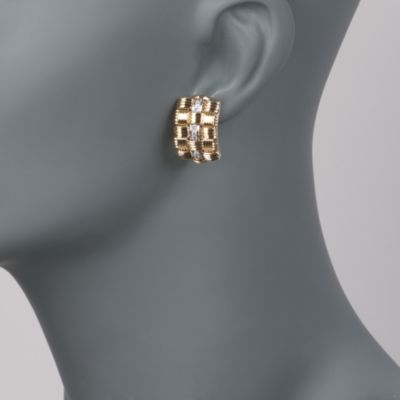 Roberto Coin .37 ct. t.w. "Appassionata" Diamond Earrings in 18kt Two-Tone Gold &mdash; Alt Image 2