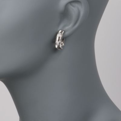 Roberto Coin .26 ct. t.w. "Appassionata" Diamond Earrings in 18kt White Gold &mdash; Alt Image 2