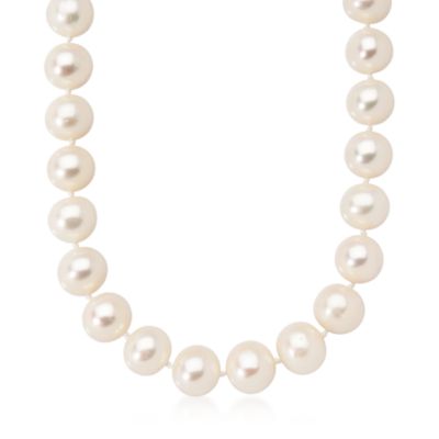 11-12mm Cultured Pearl Necklace With 14kt Yellow Gold Clasp &mdash; Alt Image 1
