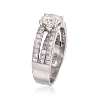 3.51 ct. t.w. Certified Diamond Engagement Ring in Platinum &mdash; Alt Image 3