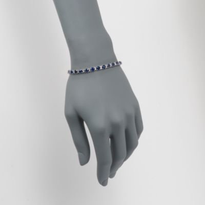 10.50 ct. t.w. Sapphire Bracelet With .25 ct. t.w. Diamond In 18kt White Gold &mdash; Alt Image 2