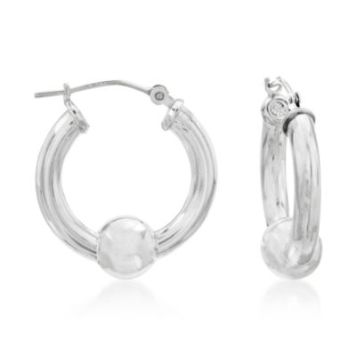 Sterling Silver Cape Cod Hoop Earrings &mdash; Alt Image 1