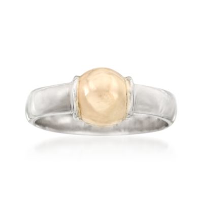 Sterling Silver and 14kt Yellow Gold Cape Cod Ring &mdash; Alt Image 1