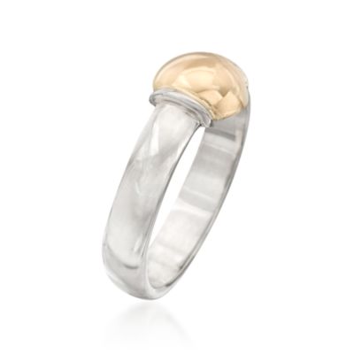 Sterling Silver and 14kt Yellow Gold Cape Cod Ring &mdash; Alt Image 2