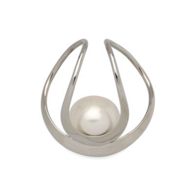 10mm Cultured Pearl Slide Pendant In 14kt White Gold &mdash; Alt Image 1
