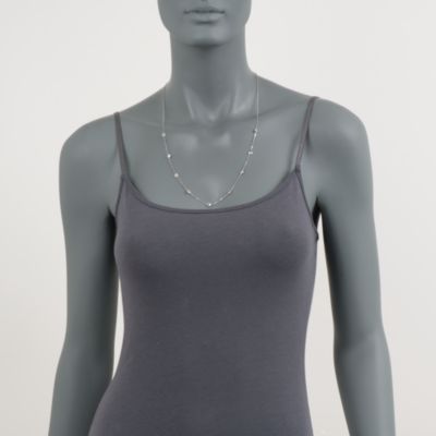 3.50 ct. t.w. CZ Station Necklace in 14kt White Gold &mdash; Alt Image 5