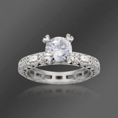 Tacori 1.25 ct. t.w. Diamond Engagement Ring Setting In Platinum. Size 6.5 &mdash; Alt Image 1