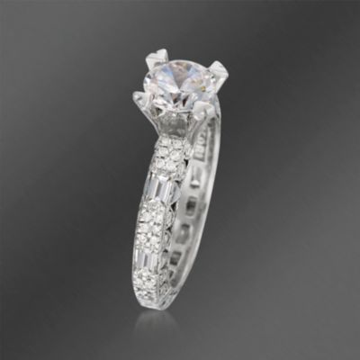 Tacori 1.25 ct. t.w. Diamond Engagement Ring Setting In Platinum. Size 6.5 &mdash; Alt Image 2