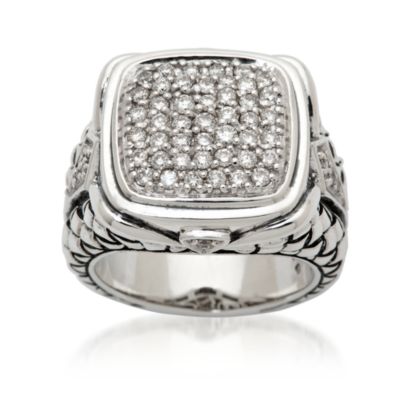 Scott Kay 1.00 ct. t.w. Diamond Ring in Sterling Silver. Size 7 &mdash; Alt Image 1