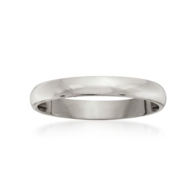 Women's 3mm 14kt White Gold Wedding Ring &mdash; Alt Image 1