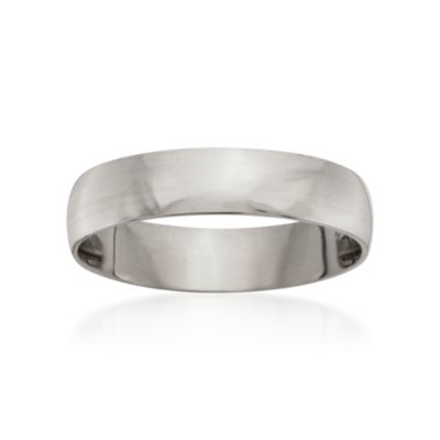 Men's 5mm 14kt White Gold Wedding Ring &mdash; Alt Image 1