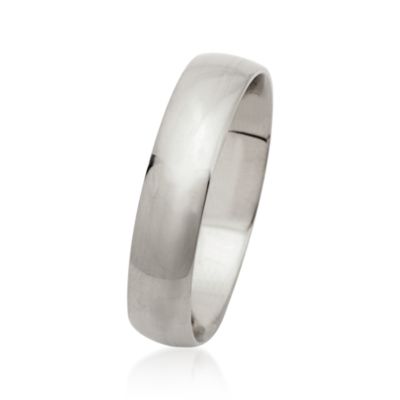 Men's 5mm 14kt White Gold Wedding Ring &mdash; Alt Image 2