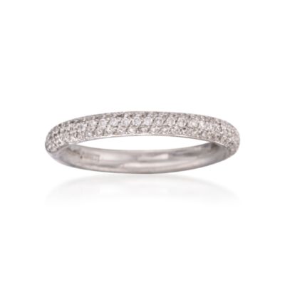 .85 ct. t.w. Diamond Eternity Band in 18kt White Gold. Size 7 &mdash; Alt Image 1