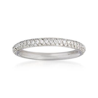 .50 ct. t.w. Diamond Wedding Ring In 18kt White Gold. Size 7 &mdash; Alt Image 1