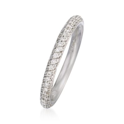 .50 ct. t.w. Diamond Wedding Ring In 18kt White Gold. Size 7 &mdash; Alt Image 2