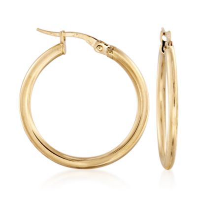 Roberto Coin 18kt Yellow Gold Hoop Earrings &mdash; Alt Image 1