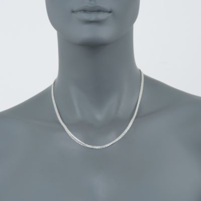 Sterling Silver 3mm Three-Strand Rope Necklace &mdash; Alt Image 3